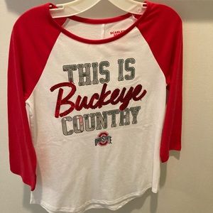 NWOT Ohio state Buckeyes shirt girls size 10